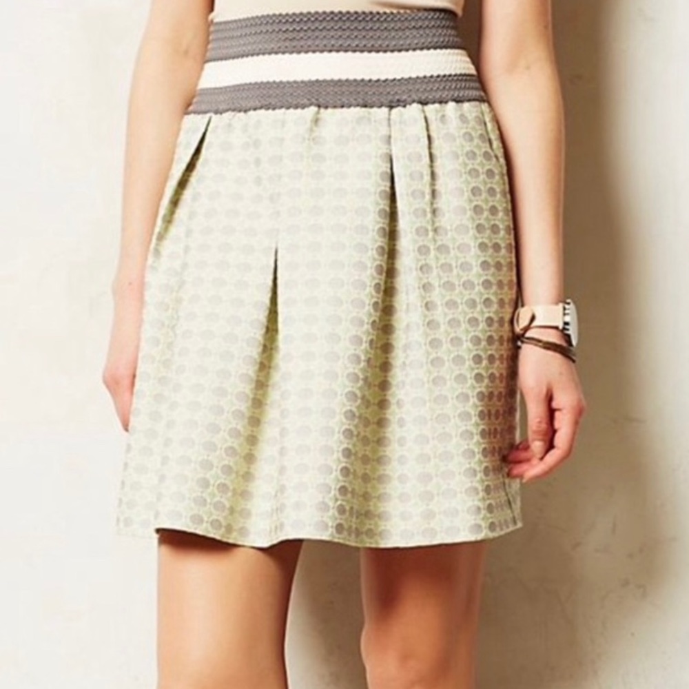 Anthropologie Maeve fit and flare mini skirt